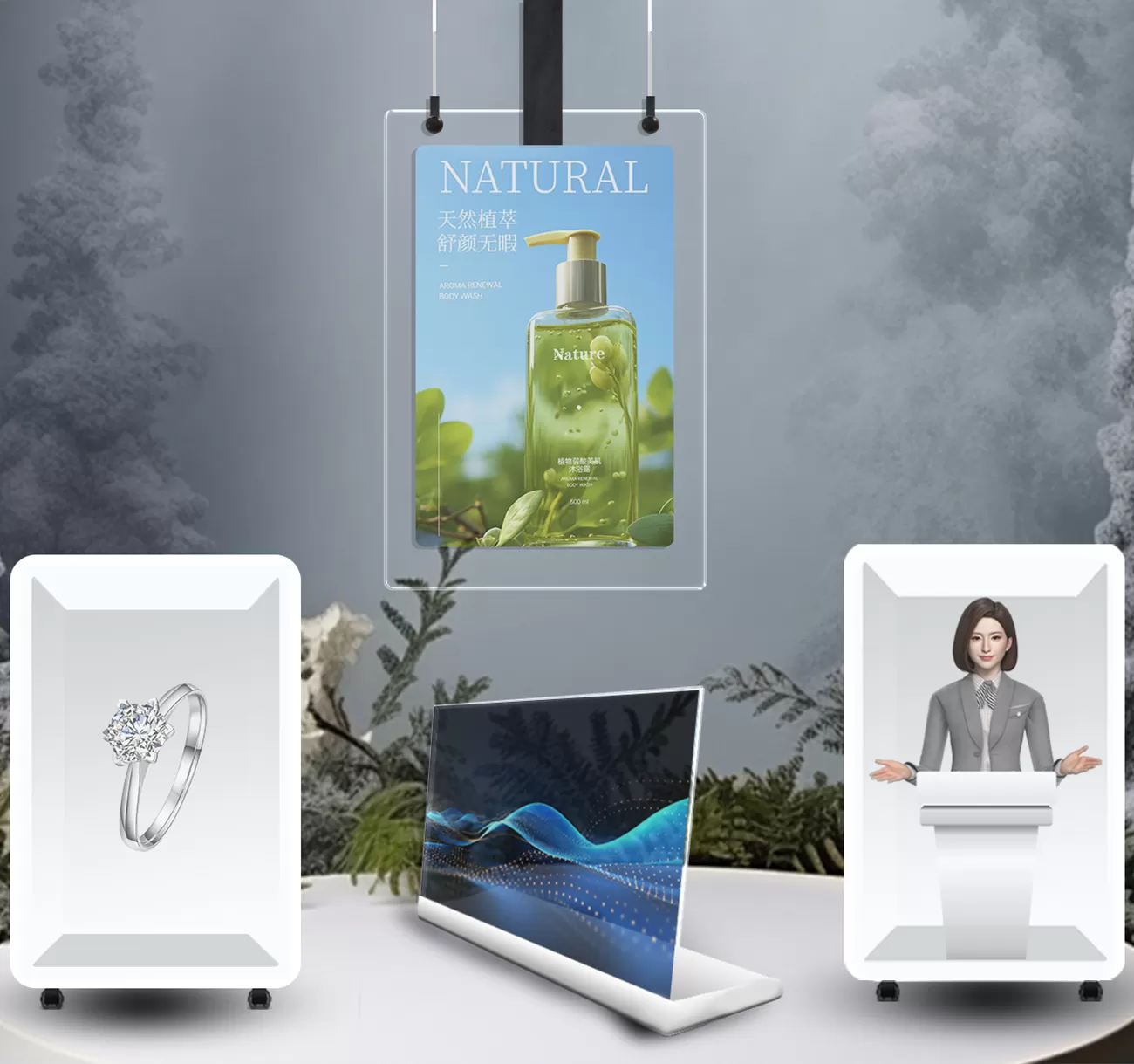 OLED 투명 스크린